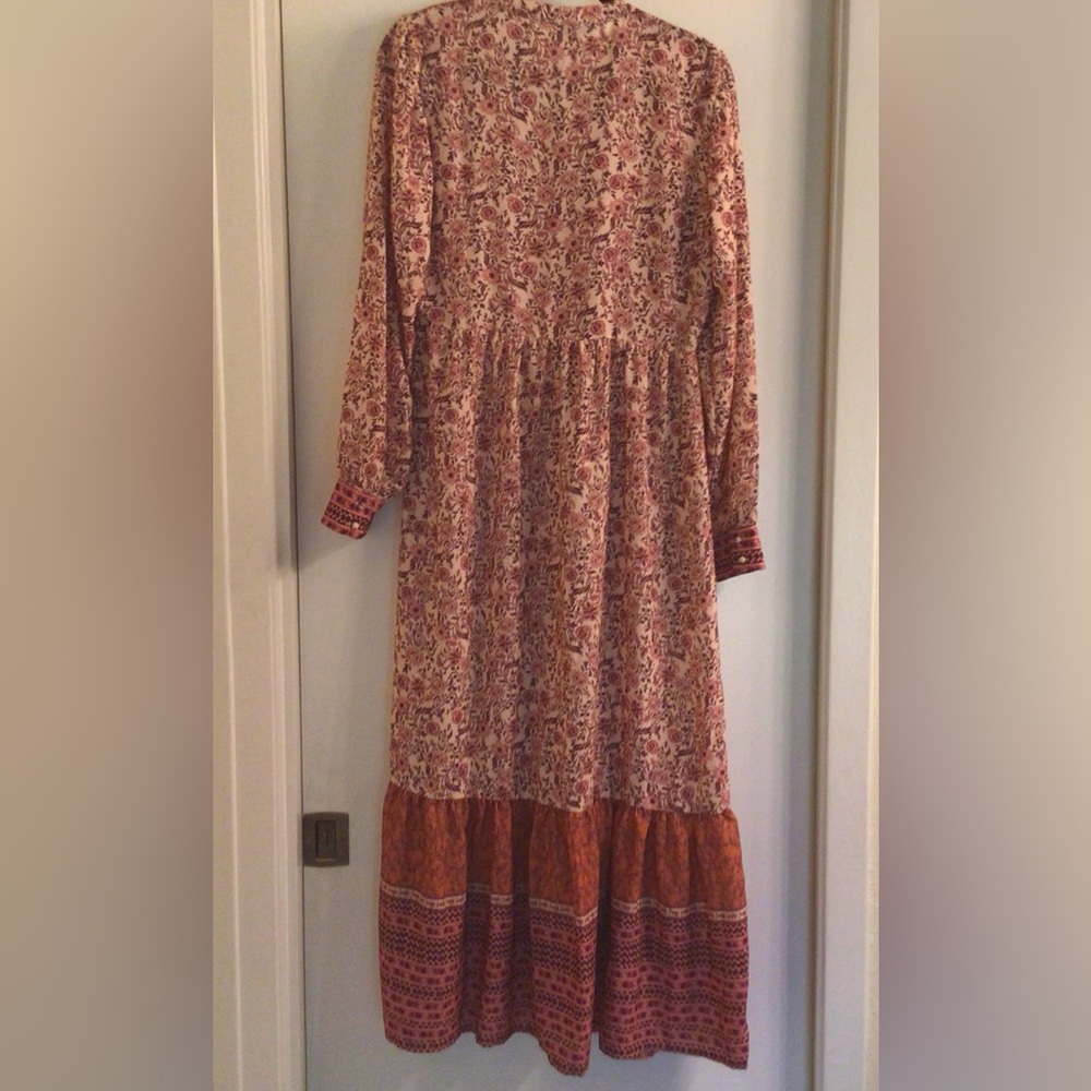 MILA.MAE/BORDER.PRINT.MAXI.DRESS - Picture 5 of 12